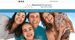 Desktop Screenshot of maximizechiropractic.com